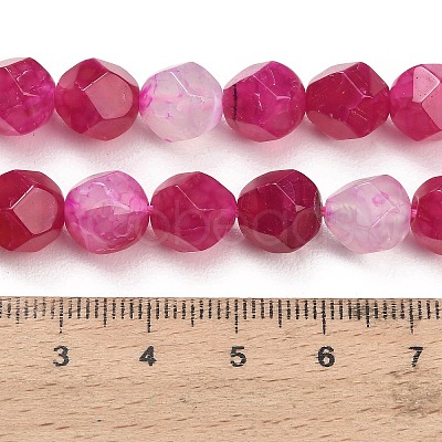 Natural Agate(Dyed & Heated) Beads Strands G-K425-B07-01-1