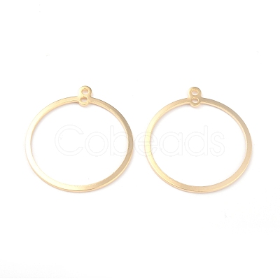 Brass Pendants KK-O139-07G-1