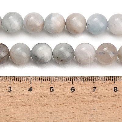 Natural Aquamarine Beads Strands GG-CBA1CAF-A02-10mm-1