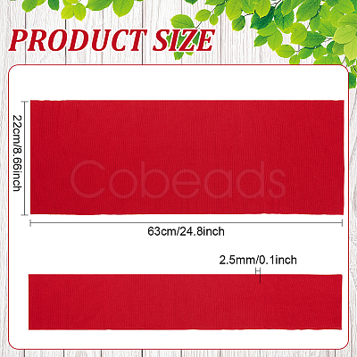 Cotton with Spandex Ribbing Fabric for Cuffs FIND-WH0260-39B-1