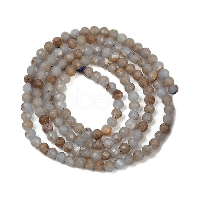 Natural Angelite Beads Strands G-RM2025-B36-3mm-1