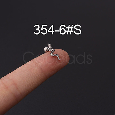 316L Stainless Steel Cartilage Earrings WG094CA-06-1