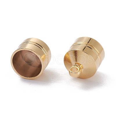 Brass Cord Ends X-KK-D002-05G-1