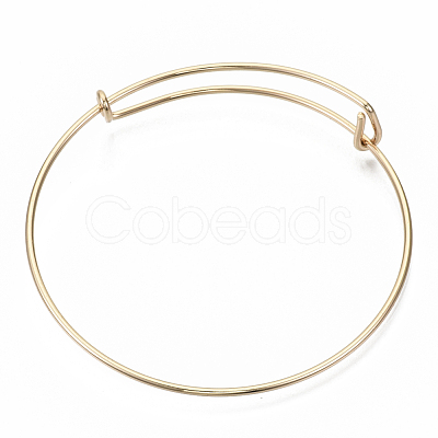Adjustable Iron Expandable Bangle Making BJEW-R038-KC-1