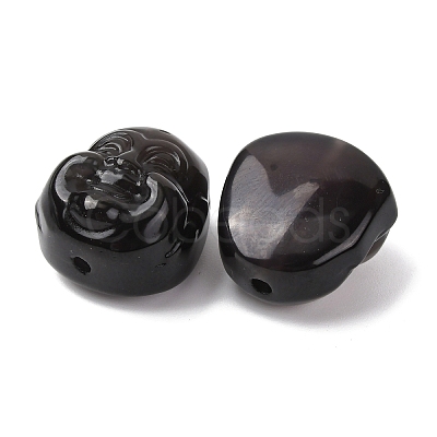 Natural Ice Obsidian Carved Beads G-A310-05-1