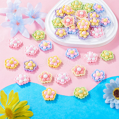 50Pcs Opaque Cartoon Resin Decoden Cabochons RESI-TA0005-64-1