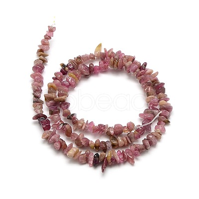 Natural Red Tourmaline Beads Strands X-G-P035-15-1