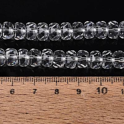 Transparent Glass Beads Strands GLAA-Q114-01A-A01-1