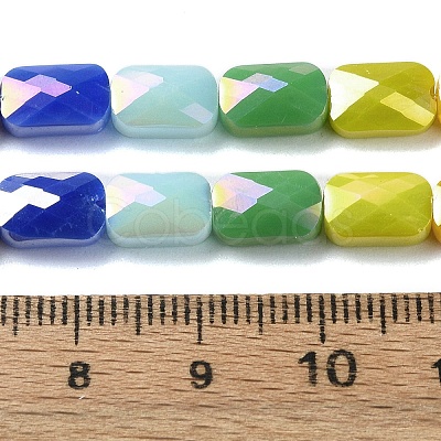 Electroplate Glass Beads Strands EGLA-C004-09-1