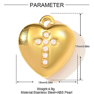 304 Stainless Steel Pendants STAS-OY003-34G-1