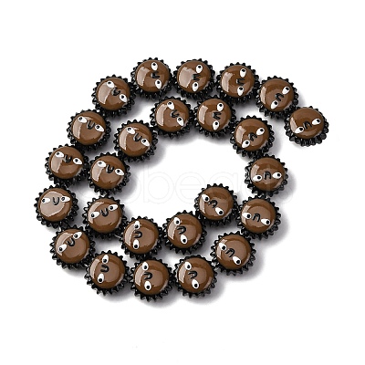 Fuuny Baking Paint Glass Enamel Beads LAMP-Q045-01B-1