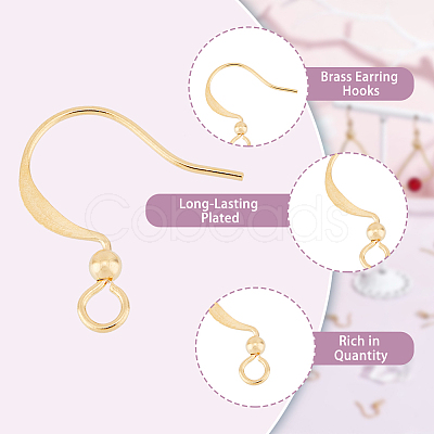 150Pcs Brass Earring Hooks KK-DC0002-43-1