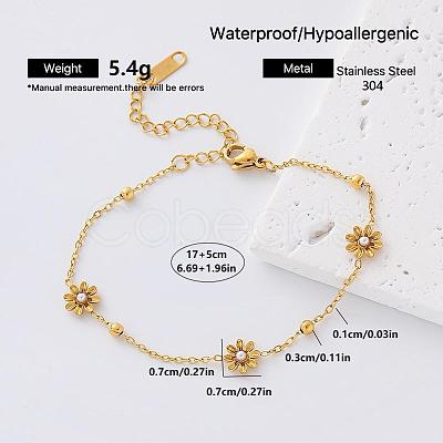 304 Stainless Steel Resin Link Bracelets EA0666-3-1