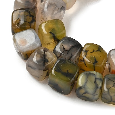 Natural Dragon Veins Agate Beads Strands G-G177-E11-05-1