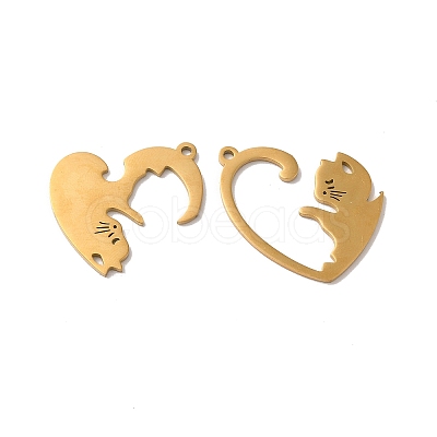 Ion Plating(IP) 304 Stainless Steel Split Pendants STAS-H212-16G-1