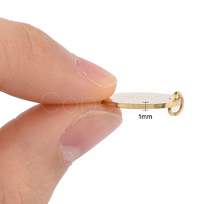 Ion Plating(IP) 304 Stainless Steel Pendants X-STAS-I311-32F-G-1