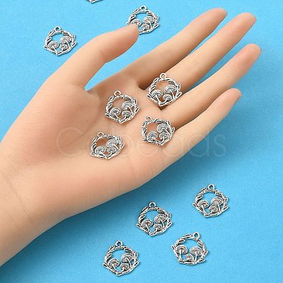 Tibetan Style Alloy Pendants TIBEP-YW0001-70-1
