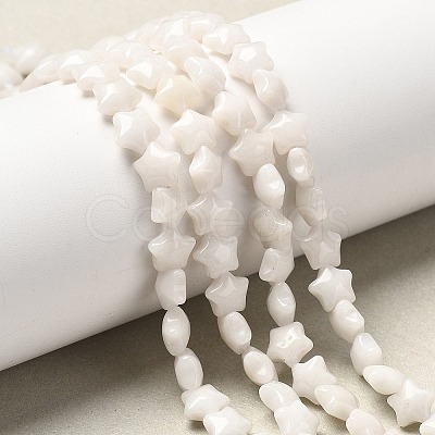 Natural White Jade Beads Strands G-Z080-A23-8mm-1