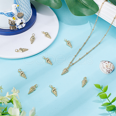 10Pcs Brass Pendants KK-HY0004-09-1
