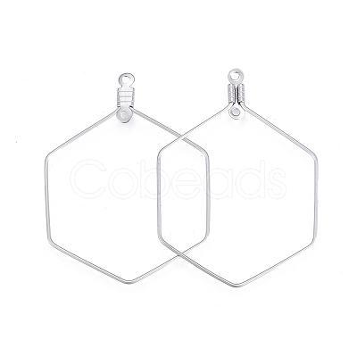 Tarnish Resistant 304 Stainless Steel Wire Pendants STAS-L238-075P-1
