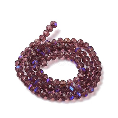 Electroplate Glass Beads Strands X1-EGLA-A034-T4mm-L14-1