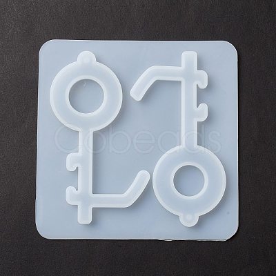 Key Shape DIY Pendant Silicone Molds DIY-F114-12-1