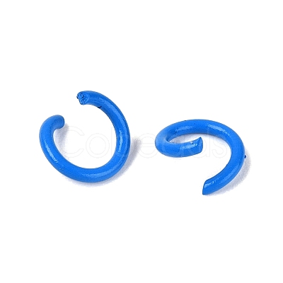 Spray Painted Iron Open Jump Rings IFIN-T017-04B-07-1