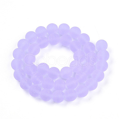 Transparent Glass Beads Strands GLAA-T032-T10mm-MD01-1