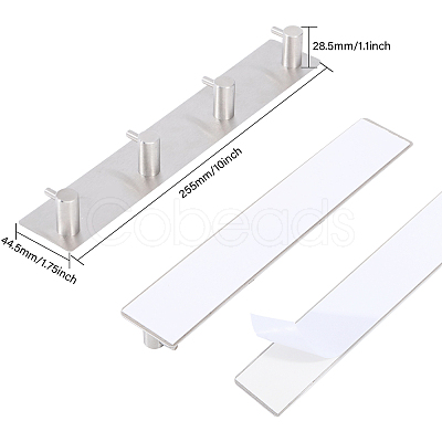 304 Stainless Steel Wall Mounted Hook Hangers HJEW-WH0042-102P-1