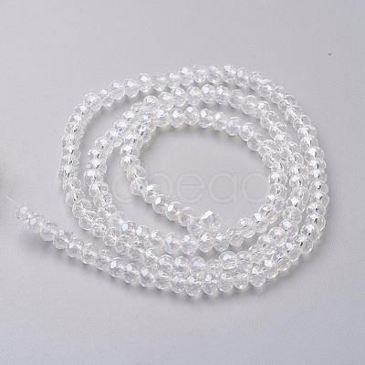 Electroplate Glass Beads Strands EGLA-F124-FR-B11-1