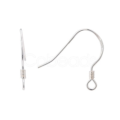 925 Sterling Silver Earring Hooks STER-K167-049A-S-1