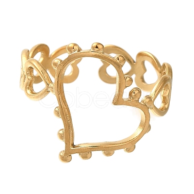304 Stainless Steel Cuff Rings RJEW-Z074-01G-1