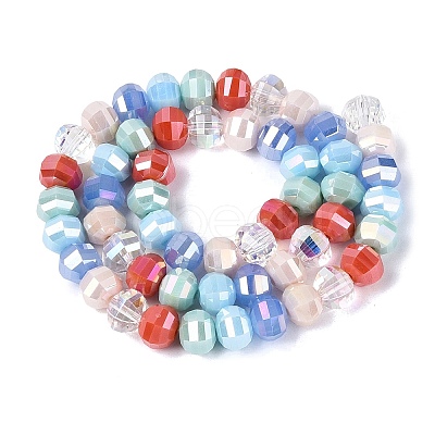 Electroplate Mixed Styles Glass Beads Strands EGLA-N022-14A-A10-1