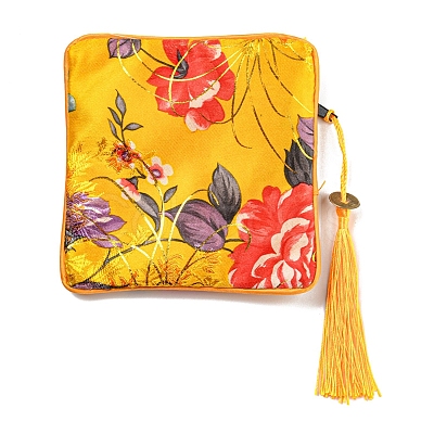 Chinese Style Floral Cloth Jewelry Storage Zipper Pouches AJEW-D063-01J-1