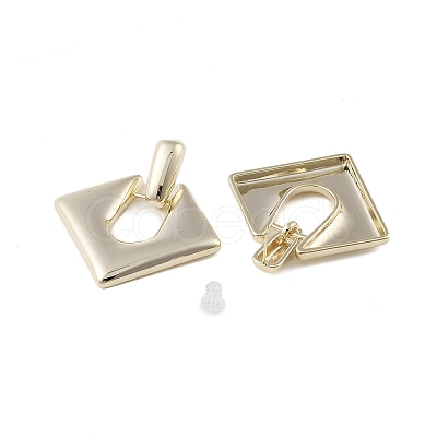 Brass Pendants Stud Earrings EJEW-B046-10G-1