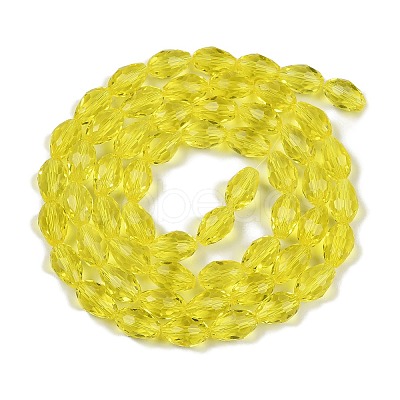 Transparent Glass Beads Strands EGLA-N013-T8mm-D26-1