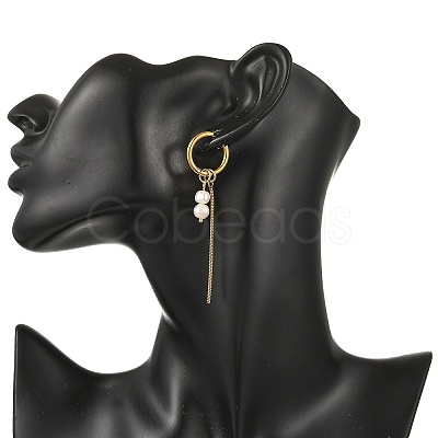 202 Stainless Steel Dangle Huggie Hoop Earrings EJEW-JE07393-1