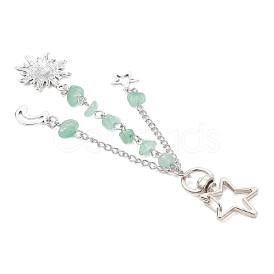 Gemstone Chip Keychains KEYC-JKC01416-1