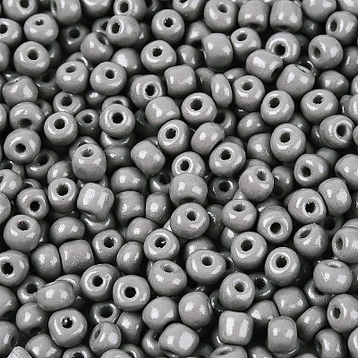 6/0 Baking Paint Glass Round Seed Beads SEED-S036-01C-09-1