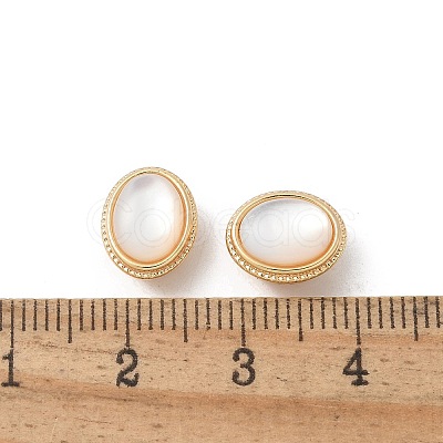 Brass Shell Beads KK-U052-41G-1