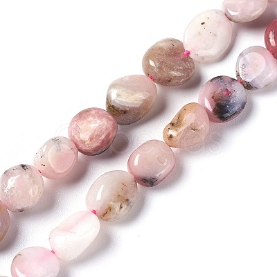 Natural Pink Opal Beads Strands G-L493-13-1