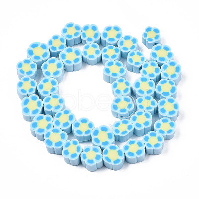Handmade Polymer Clay Bead Strands CLAY-N011-48B-C01-1
