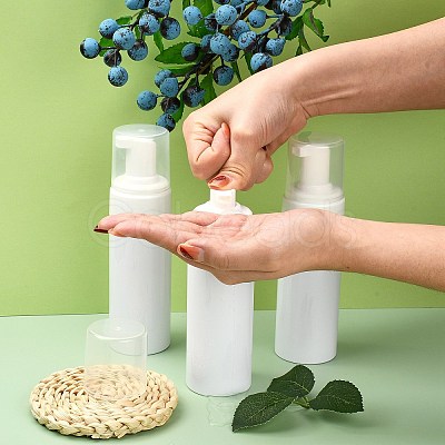 150ml Refillable PET Plastic Foaming Soap Dispensers LS-TOOL-WH0080-52B-1