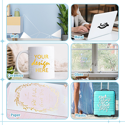 PVC Self-Adhesive Stickers DIY-WH0591-400E-1