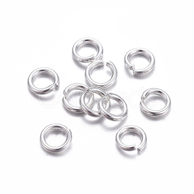 304 Stainless Steel Open Jump Rings X-STAS-E464-09J-S-1