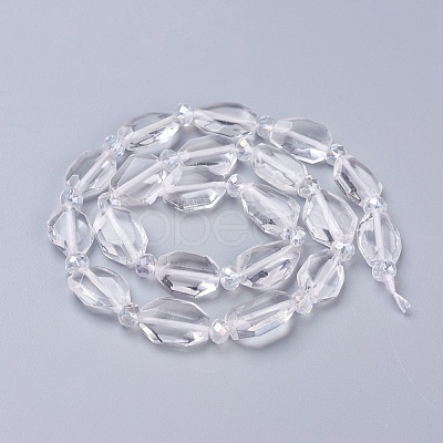 Natural Quartz Crystal Beads Strands G-L519-C-01-1