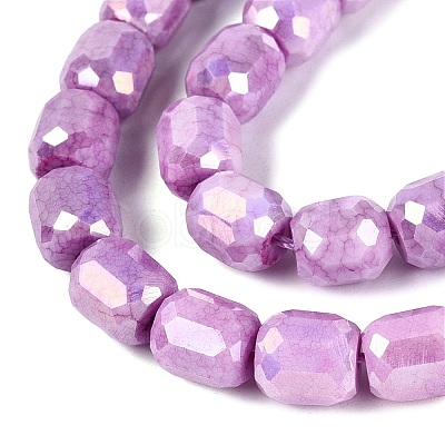 Anti-Tarnish Electroplate Glass Beads Strands EGLA-N027-03A-11-1