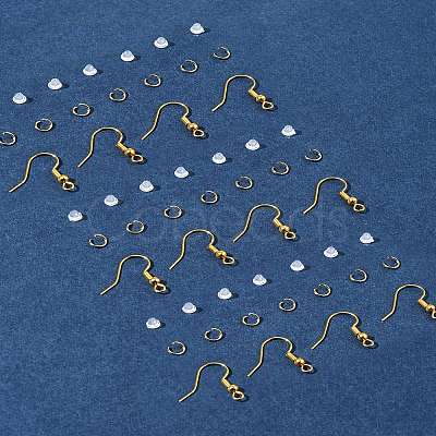 60Pcs Brass Earring Hooks DIY-FS0007-60G-1