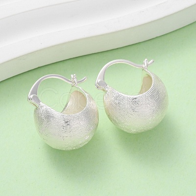 Brass Bag Hoop Earrings EJEW-A143-01B-S-1
