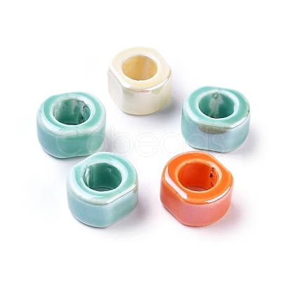 Handmade Porcelain Beads PORC-S496-L-1